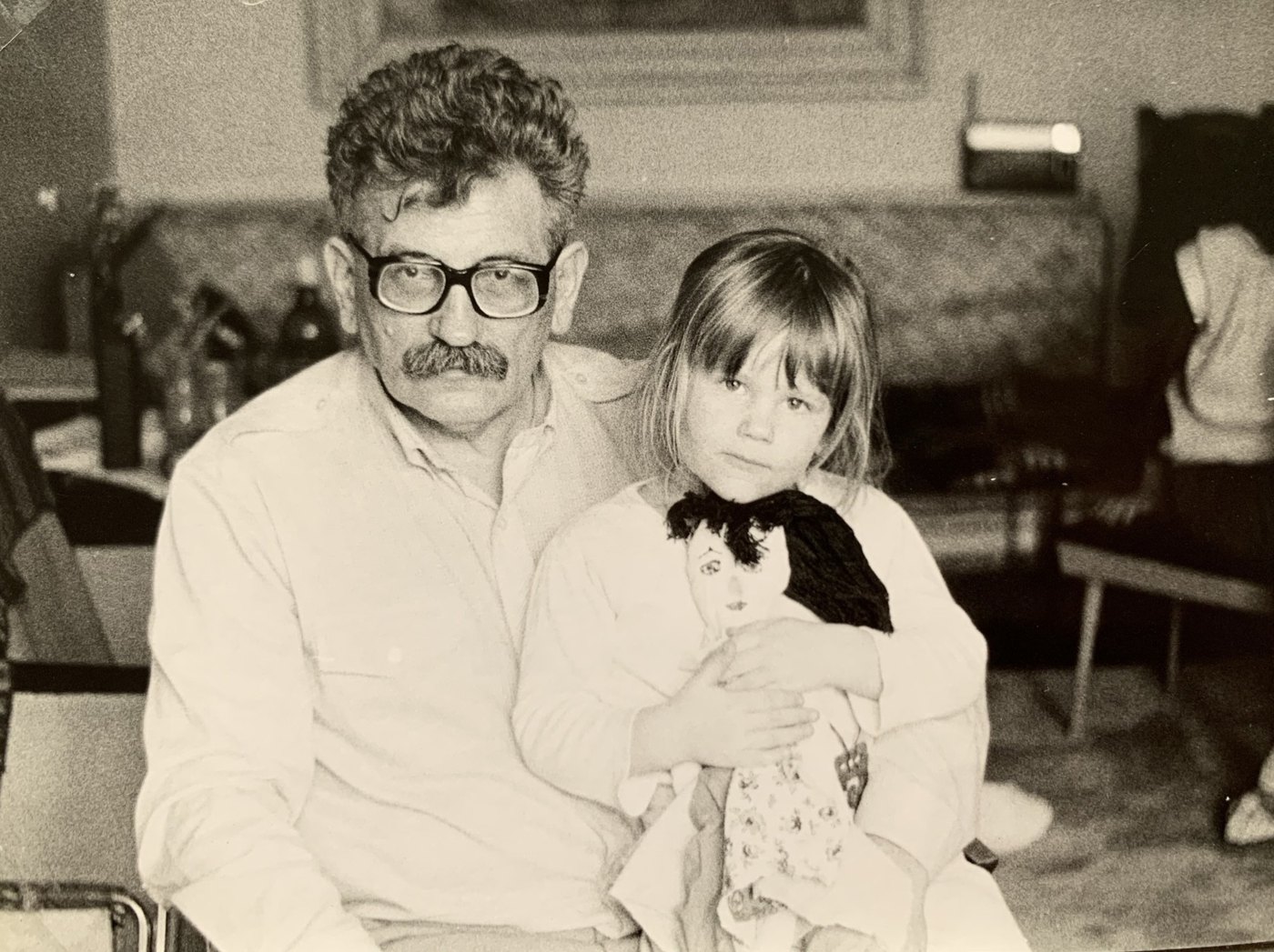Cecílie with her father Ludvík Vaculík